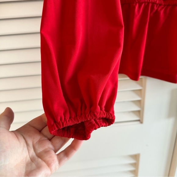 NWT Michael Kors Red Studded Blouse - Picture 5 of 8